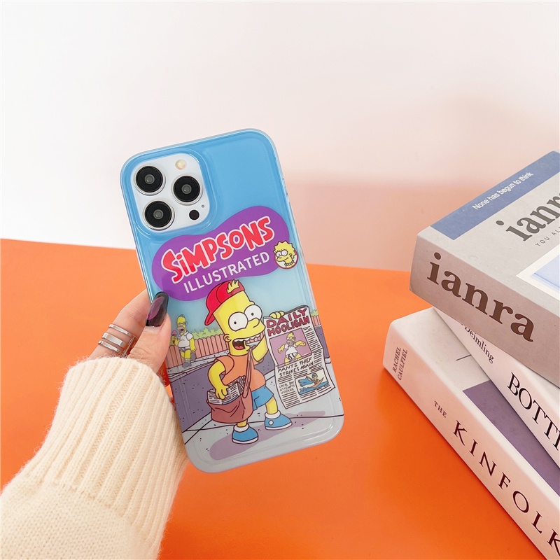 Hoạt Hình Ốp Điện Thoại Mềm Trong Suốt Hình simpsons Cho iphone15 15pro 15promax 14promax 14 14pro 13 13pro 13promax 12 12pm 11