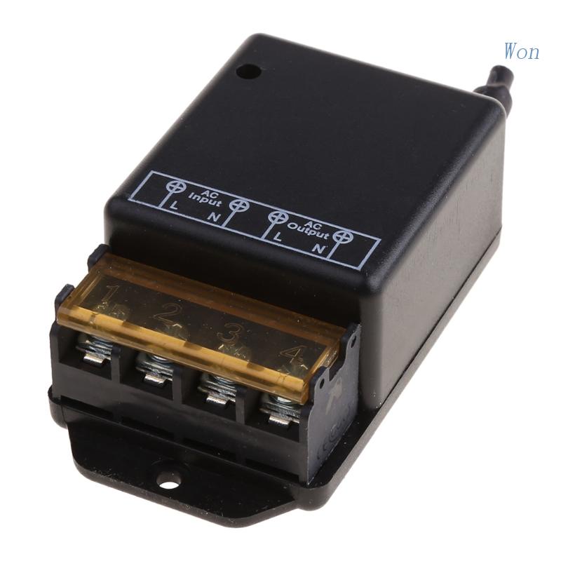 Rơ Le 2 Kênh Không Dây 433Mhz AC 220V 2CH Tự Làm Cổng Cửa Xe Hơi