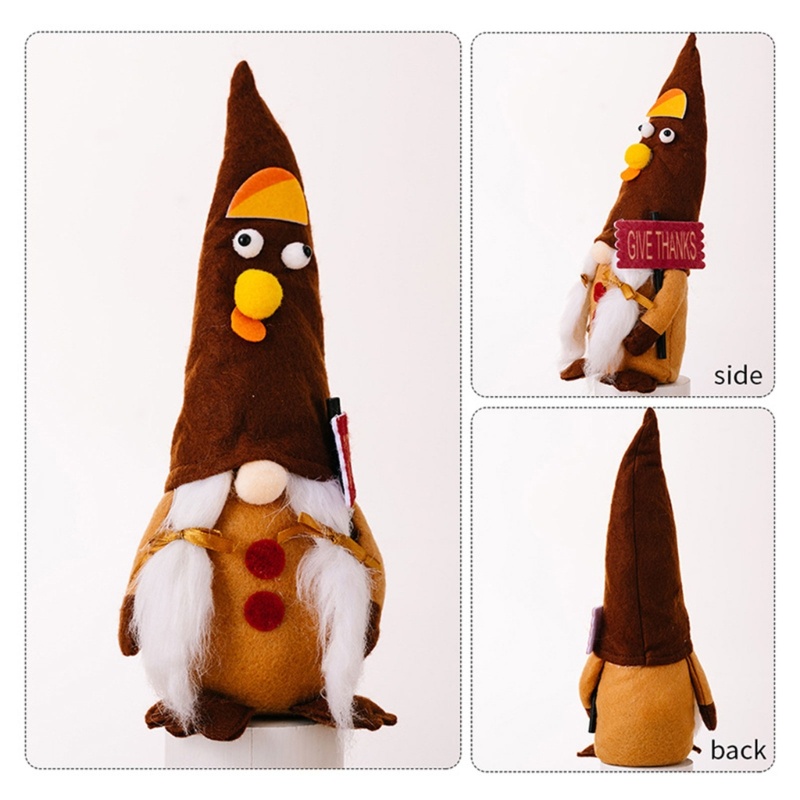 Mô Hình Gnomes Scandinavian Tomtes Fall Harvest Gnomes Trang Trí Bàn