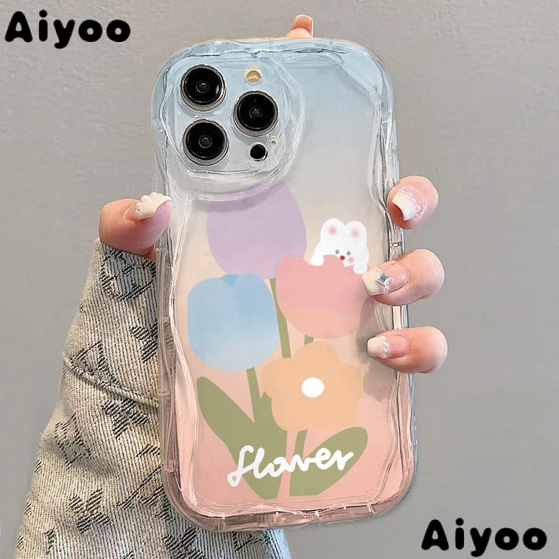 ✅Ốp Điện Thoại Mềm Trong Suốt Chống Sốc Hình Hoa Tulip Cho iPhone14 / 13promax 12 / 11 7 / 8p xs / xr Bộ Đồ Chơi EP1R