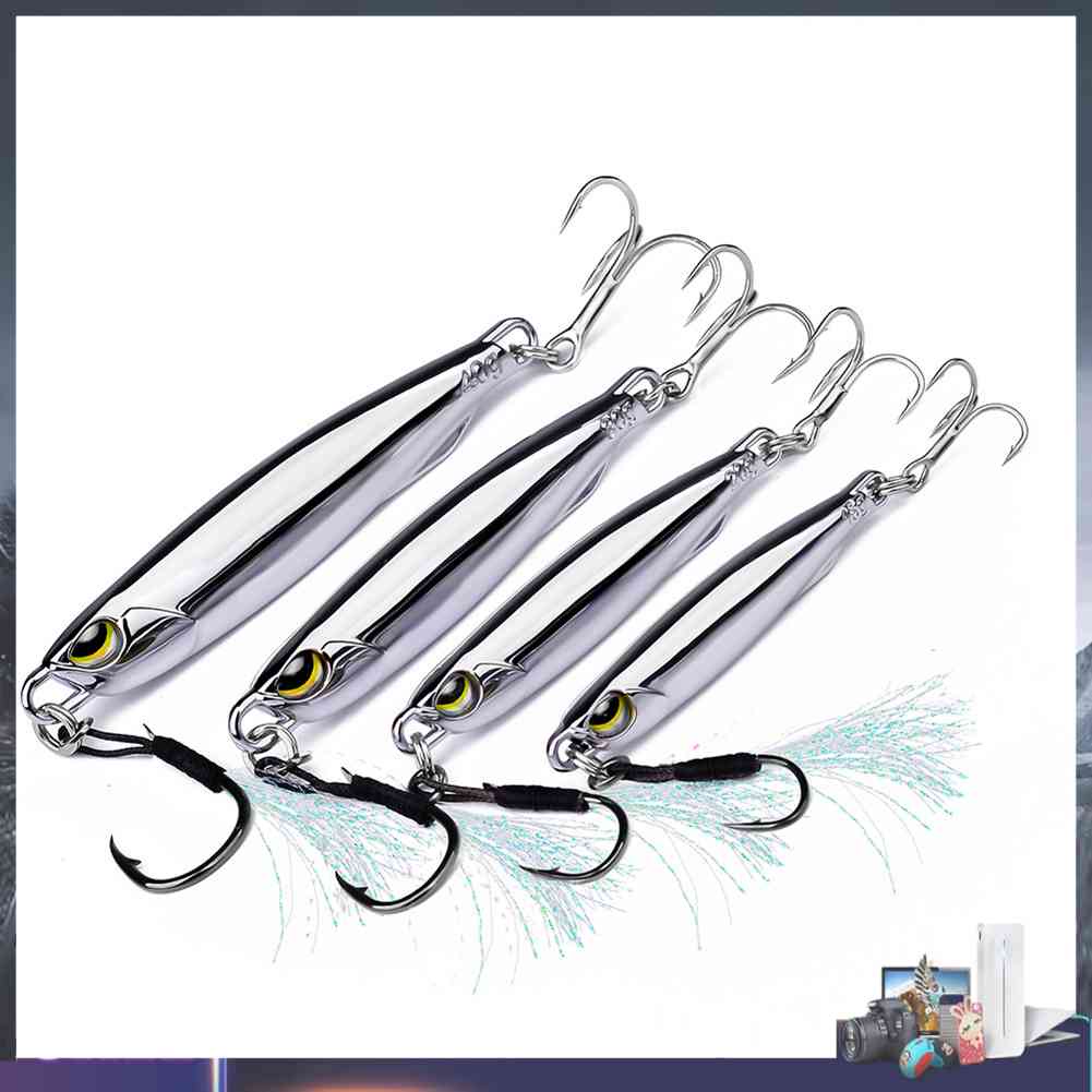 Mồi Câu Cá Giả Bằng Sắt Mạ Điện Tiện Dụng