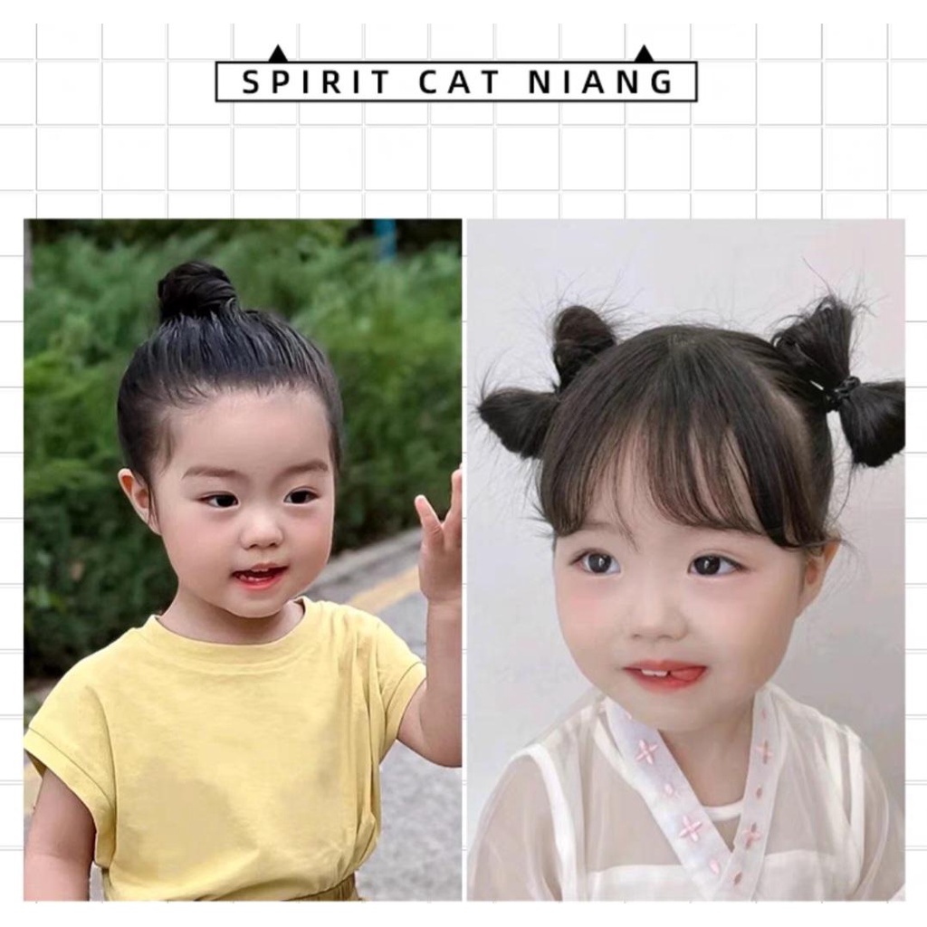Tóc Giả Nơ Kẹp Dễ Thương Cho Bé Gái MyBaby