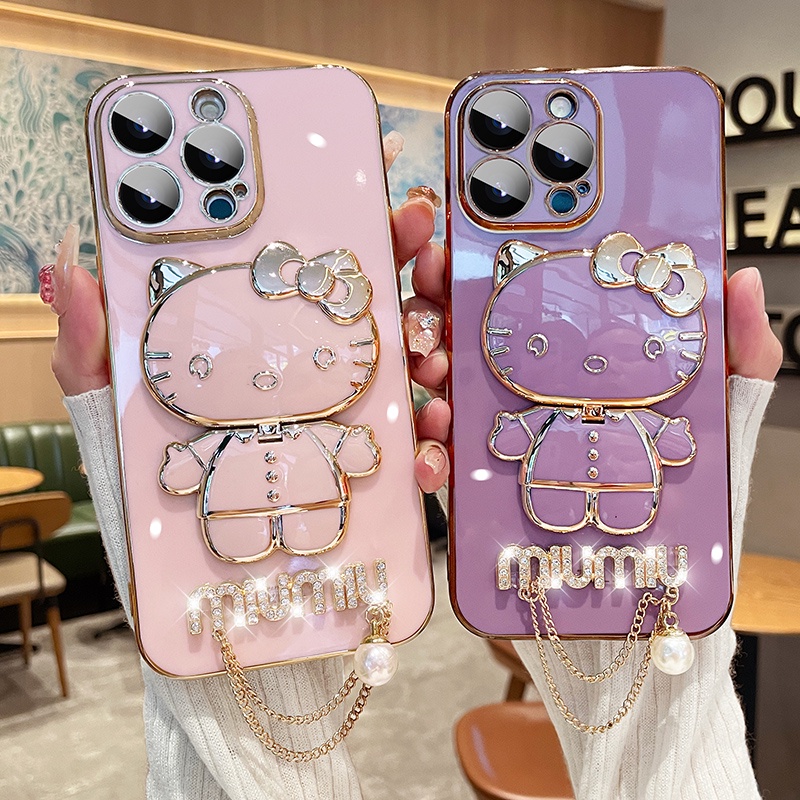 Ốp Điện Thoại Họa Tiết Mèo Kitty Cho IPhone 14 14 Pro 13 13 Pro Max / 12 12 Pro Max / 11 11Pro 11 Pro Max / XSmax XR X XS 8 7Plus