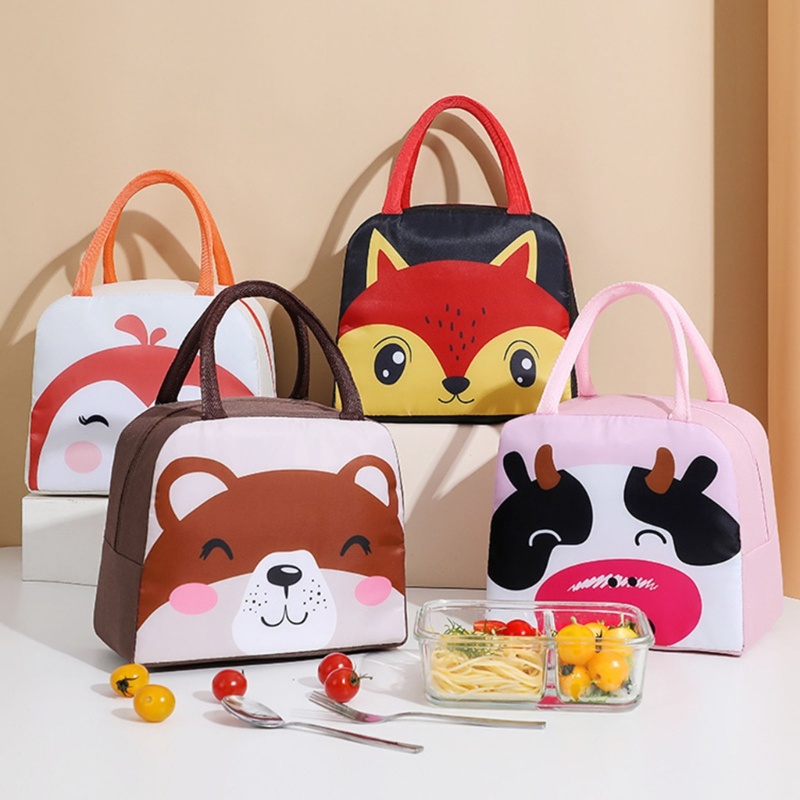 Túi Đựng Cơm Trưa Giữ Nhiệt Họa Tiết Hoạt Hình Dễ Thương