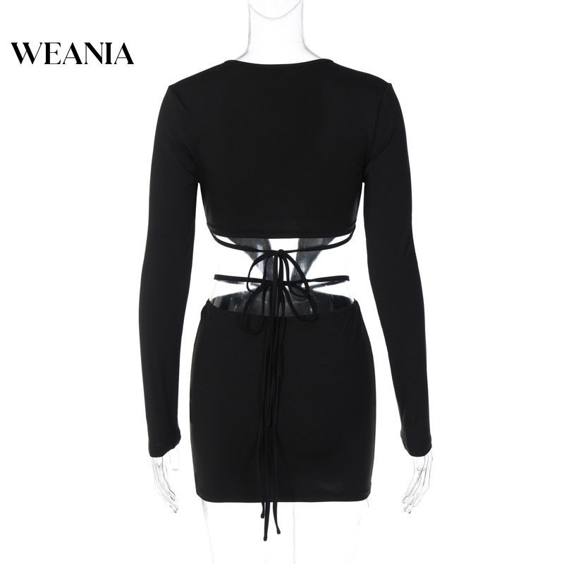 Đầm Nữ Tay Dài Cổ Chữ V Phối Ren Thời Trang Quyến Rũ