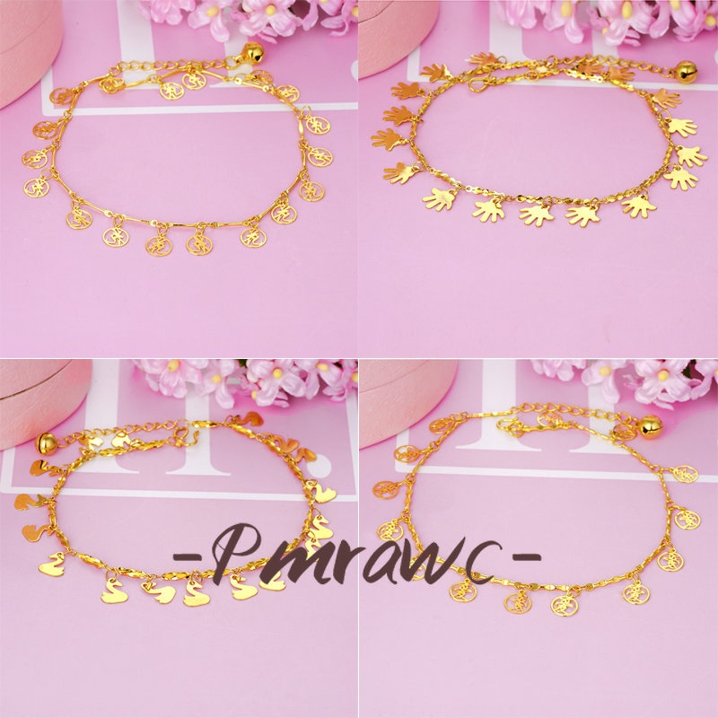 Pmrawc | Lắc Chân Nữ Mạ Vàng 24K FS726