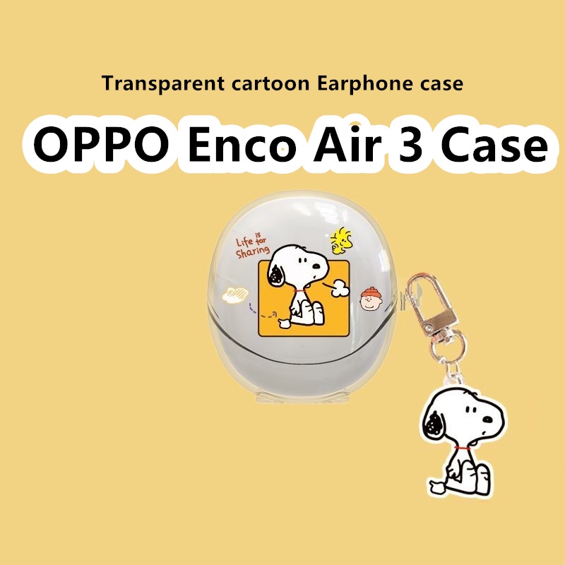 Vỏ Bảo Vệ Hộp Sạc Tai Nghe OPPO Enco Air 3 Trong Suốt Họa Tiết Phi Hành Gia Dễ Thương