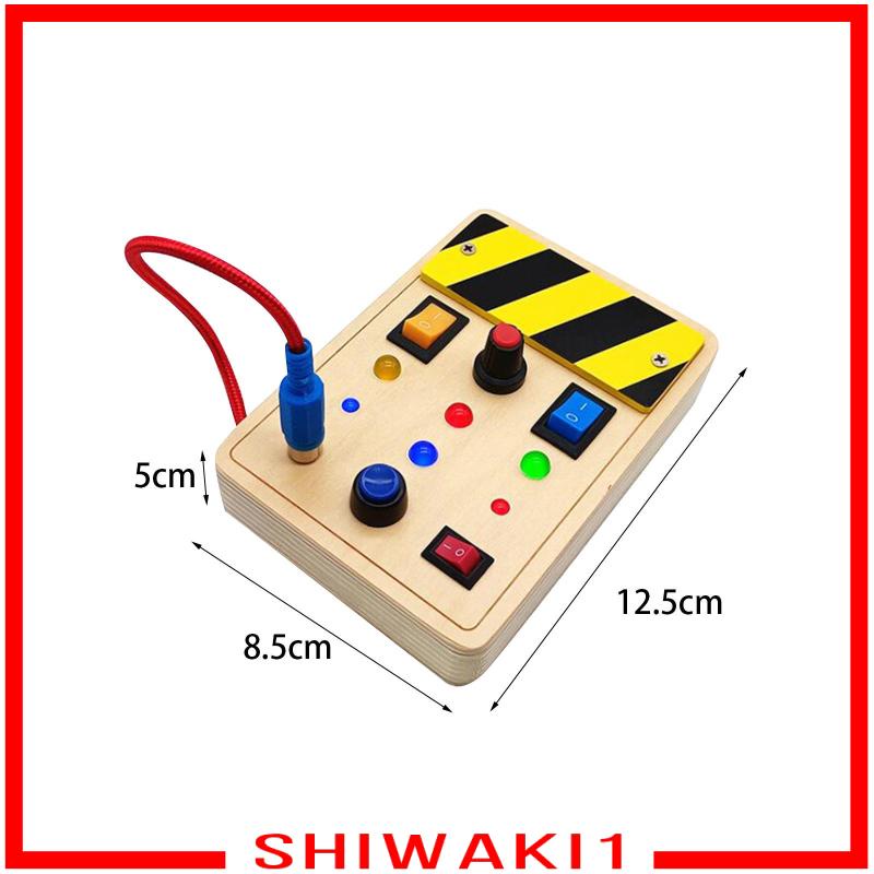 Bảng Đồ Chơi Bằng Gỗ Ánh Sáng Theo Phương Pháp Montessori Cho Bé Mới Biết Đi