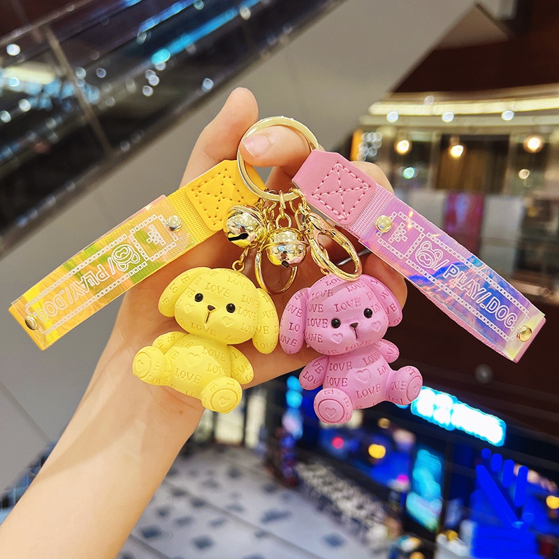 Móc Khóa Hình Thỏ Đáng Yêu Bằng Nhựa Resin Sáng Tạo