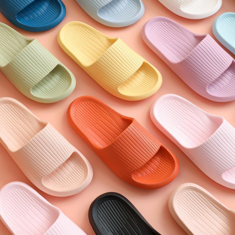 Dép Đi Trong Nhà Tắm Bằng EVA Đế Mềm Chống Trượt Nhanh Khô Size 37-44 Thời Trang Cho Nam Và Nữ