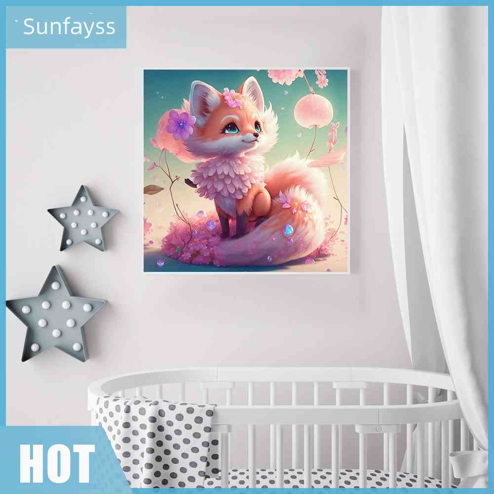 Tranh Đính Đá Kim Cương Toàn Bộ 5D DIY Hình Vẽ Cáo