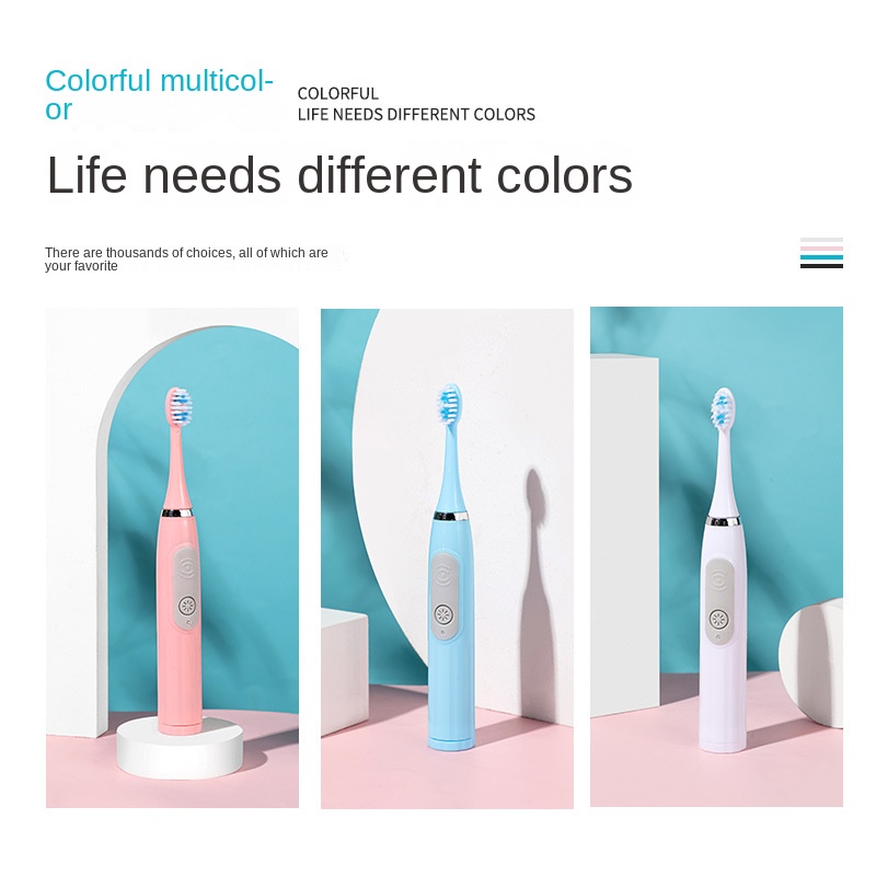 Màu Sắc Ngẫu Nhiên!Bàn Chải Đánh Răng Điện Lông Mềm Xyxb073