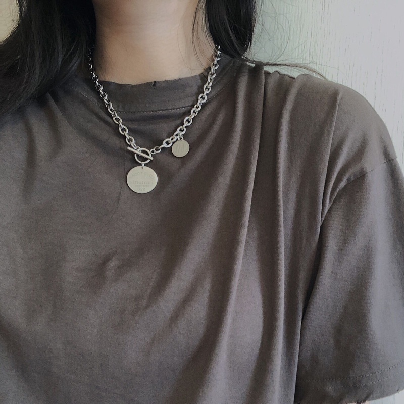 Vòng cổ Thép Titan Phong Cách Hip Hop Đường Phố Âu Mỹ Cá Tính