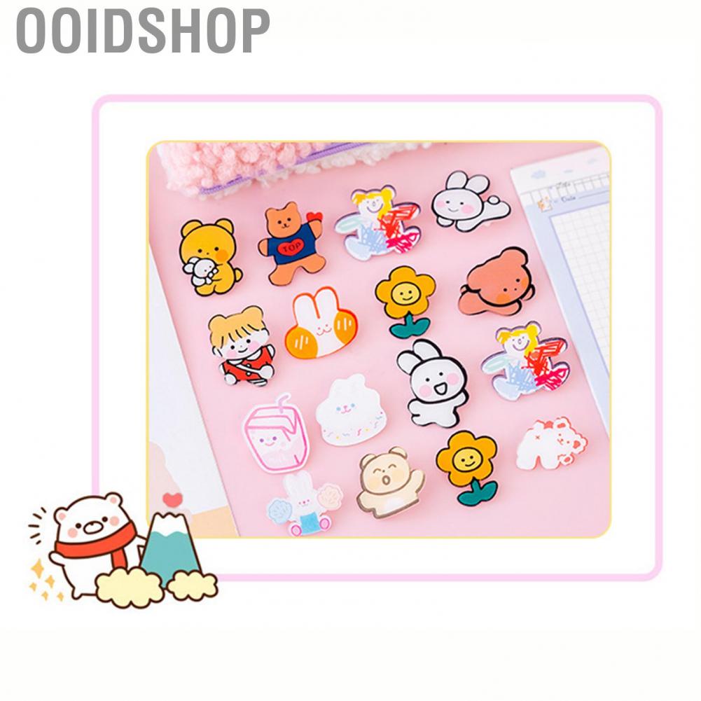 Ooidshop Cute Pins Exquisite Fashion Cartoon Acrylic Girl Brooch Clothes Bag Pendant Badge Pin Decoration