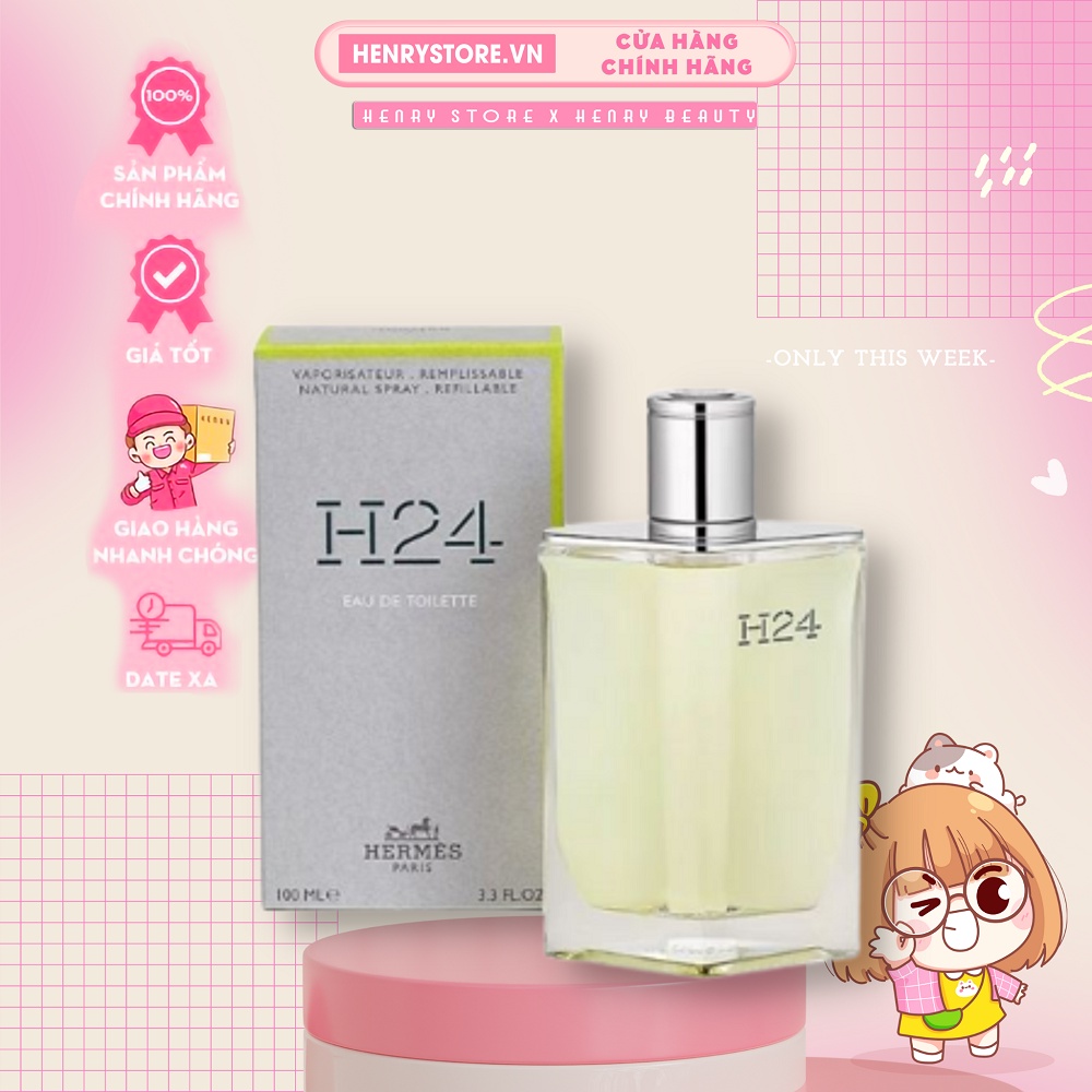Nước hoa mini Hermes H24 EDT 12.5ml dạng xịt