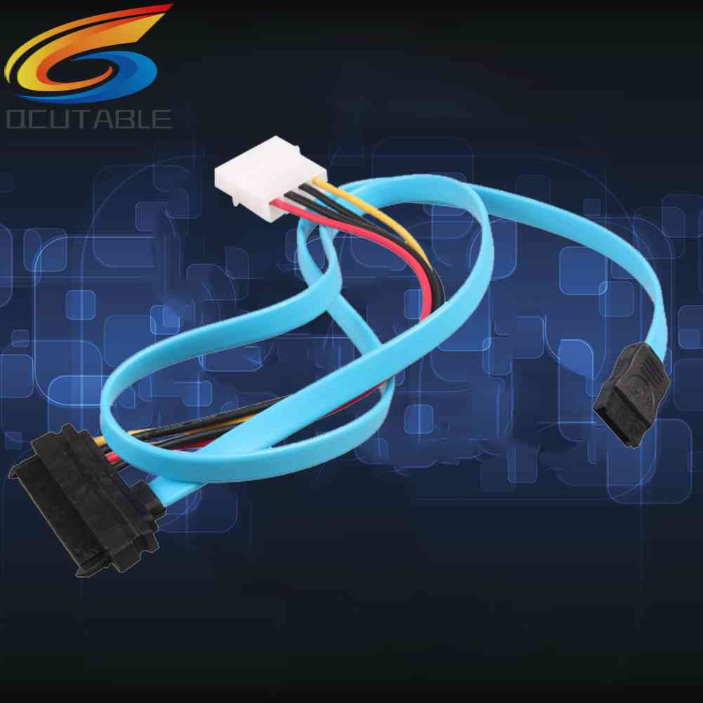 7 Pin SATA Serial ATA to SAS 29 Pin and 4 Pin Power Adapter Connector Cable LPE7