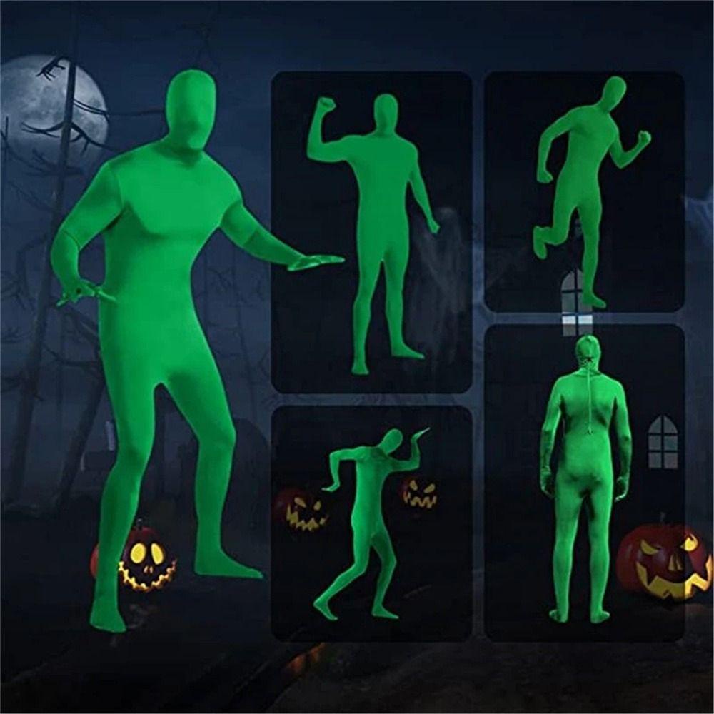 Harriett Bộ Áo Liền Quần Màu Xanh Lá Cây Riêng Biệt Hiệu Ứng Toàn Thân Vô Hình Cho Chụp Ảnh