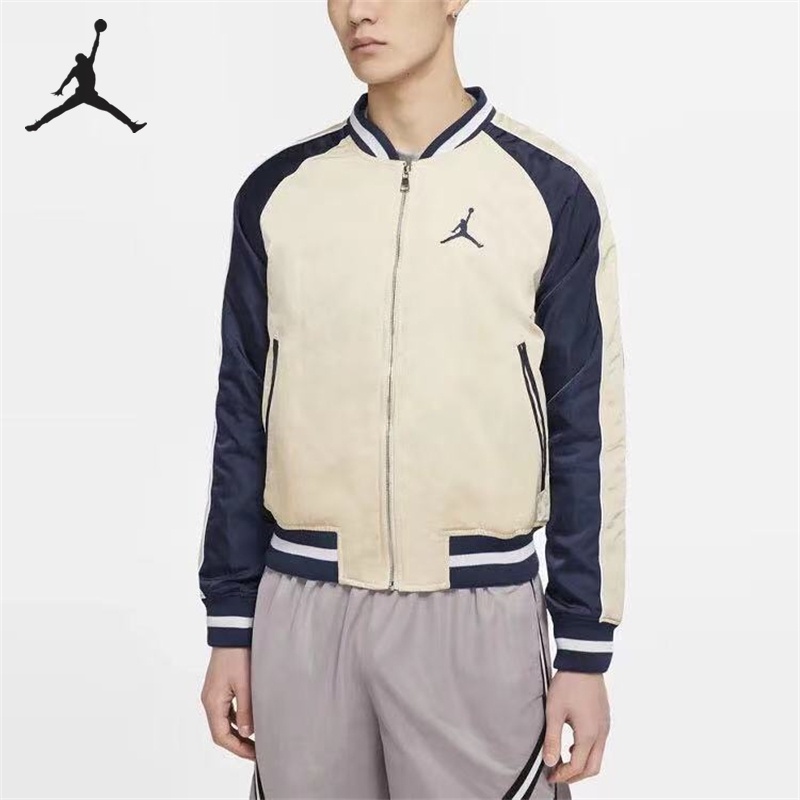Áo Khoác Bóng Chày Thêu Logo Jordan Thời Trang Cho Cặp Đôi