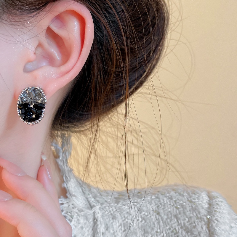 Bông Tai Hình Học Đơn Giản Bằng Bạc Thời Trang Hàn Quốc Sang Trọng