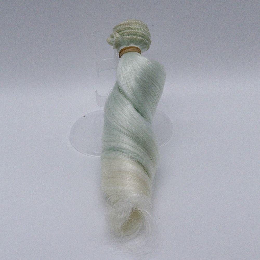 DANES Bộ Tóc Giả Xoăn Bằng Sợi Tổng Hợp Màu Nâu Hồng Gradient Chất Lượng Cao Dành Cho Bé Gái