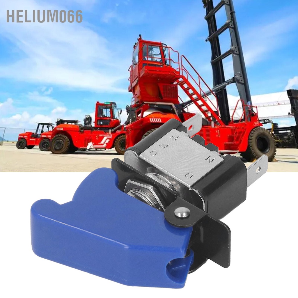 Helium066 5 Cái Màu Xanh 2 Pin Đính Đá Công Tắc Có Vỏ ABS Chống Thấm Nước Mềm Chuyển Đổi 25A 12VDC
