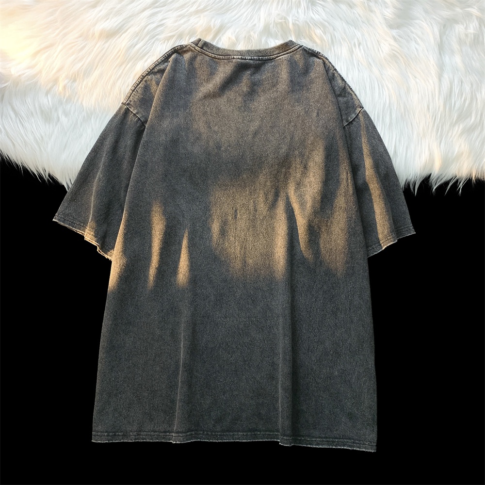 NRVP Áo Thun 100% Cotton Tay Ngắn Dáng Rộng In Họa Tiết Độc Đáo Phong Cách Hàn Quốc Thời Trang Cho Nam Và Nữ