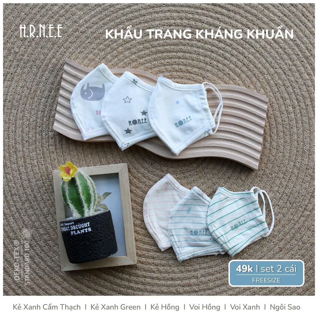 Set 2 khẩu trang Hrnee cho bé