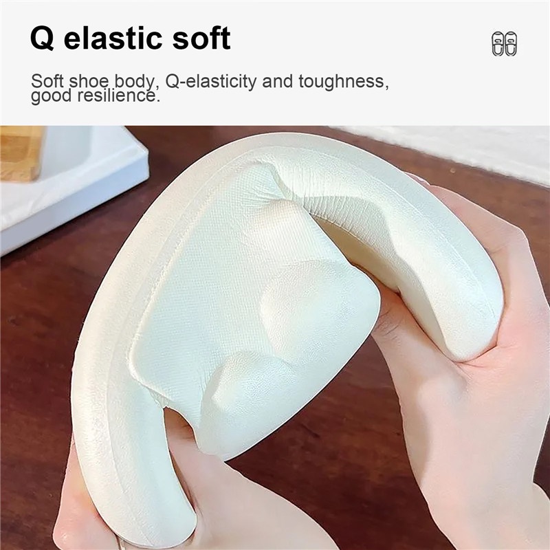 Dép Đi Trong Nhà Đế Dày Chống Trượt Màu Trơn Thời Trang Cho Nữ