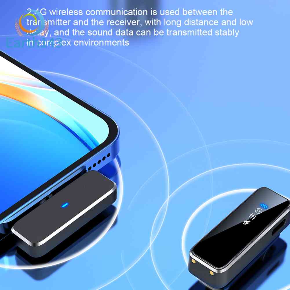 (Chuyên Nghiệp) Bộ Mic Thu Âm Không Dây Từ 1 Sang 2 Audio Video Giảm Tiếng Ồn