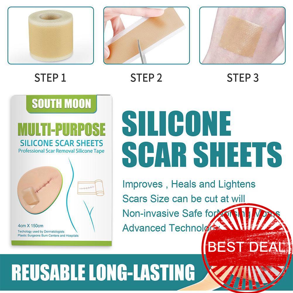 Miếng Dán Silicone Làm Mờ Sẹo Tái Sử Dụng Linh Hoạt B1W2