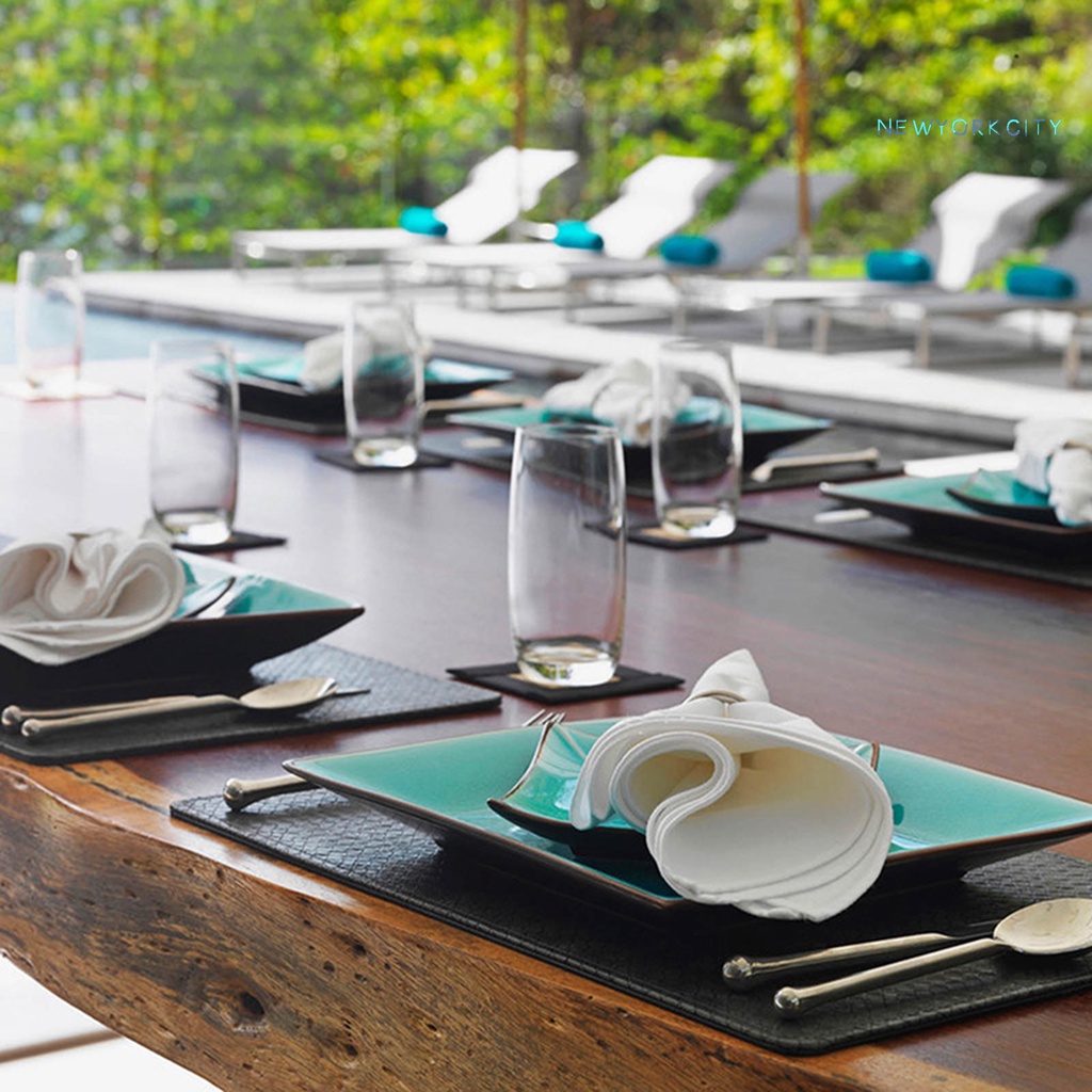 Khăn Ăn Bằng Vải NY-Solid Màu Sắc Có Thể Giặt Rửa Và Tái Sử Dụng