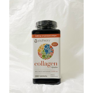 Viên uống đẹp da Collagen Youtheory+ Biotin mỹ 390 viên
