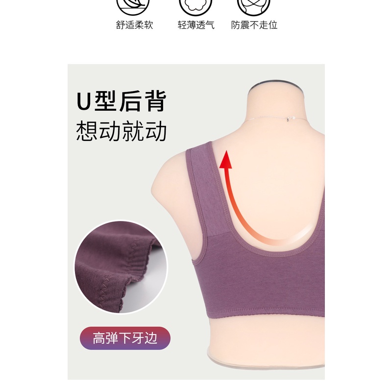 Áo lót vải cotton Mềm Mại Không Gọng size 38 / 80-52 / 120 Cho Phụ Nữ Trung Niên