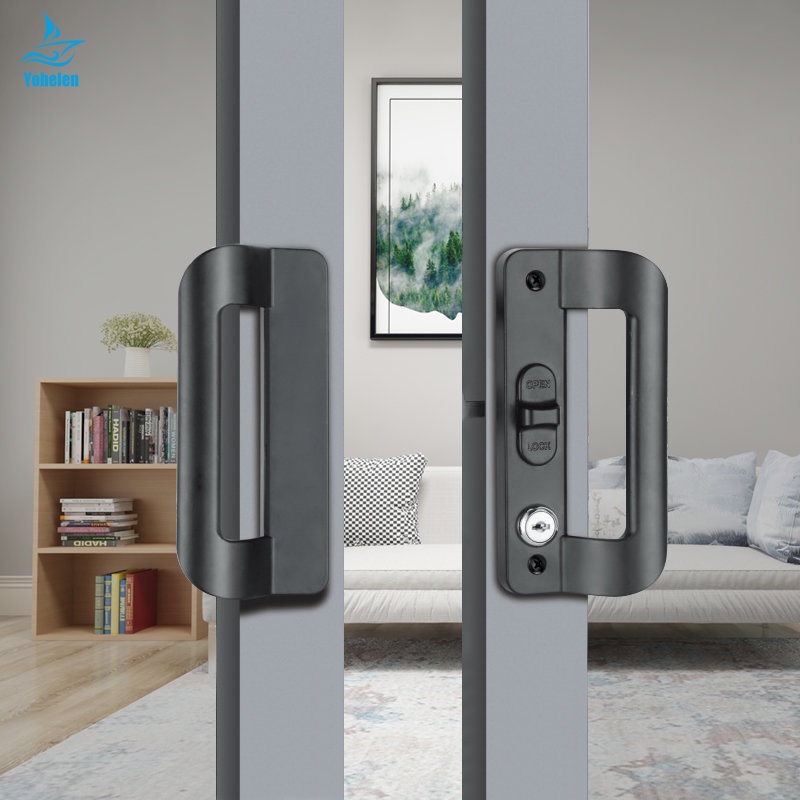 Tay Nắm Cửa Trượt Bằng Hợp Kim Nhôm Chống Trộm Tiện Dụng Cho Gia Đình