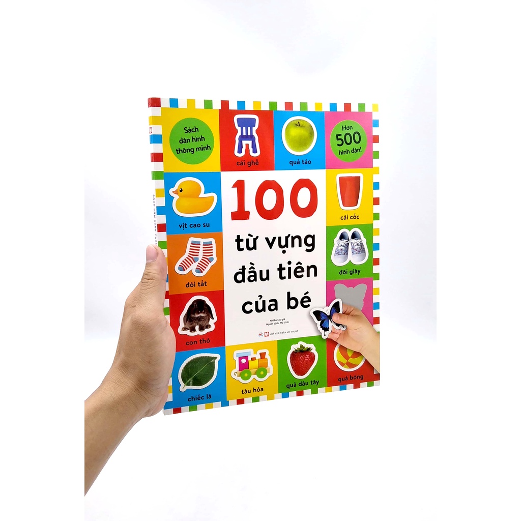 Sách Sách Dán Hình Thông Minh - 100 Từ Vựng Đầu Tiên Của Bé