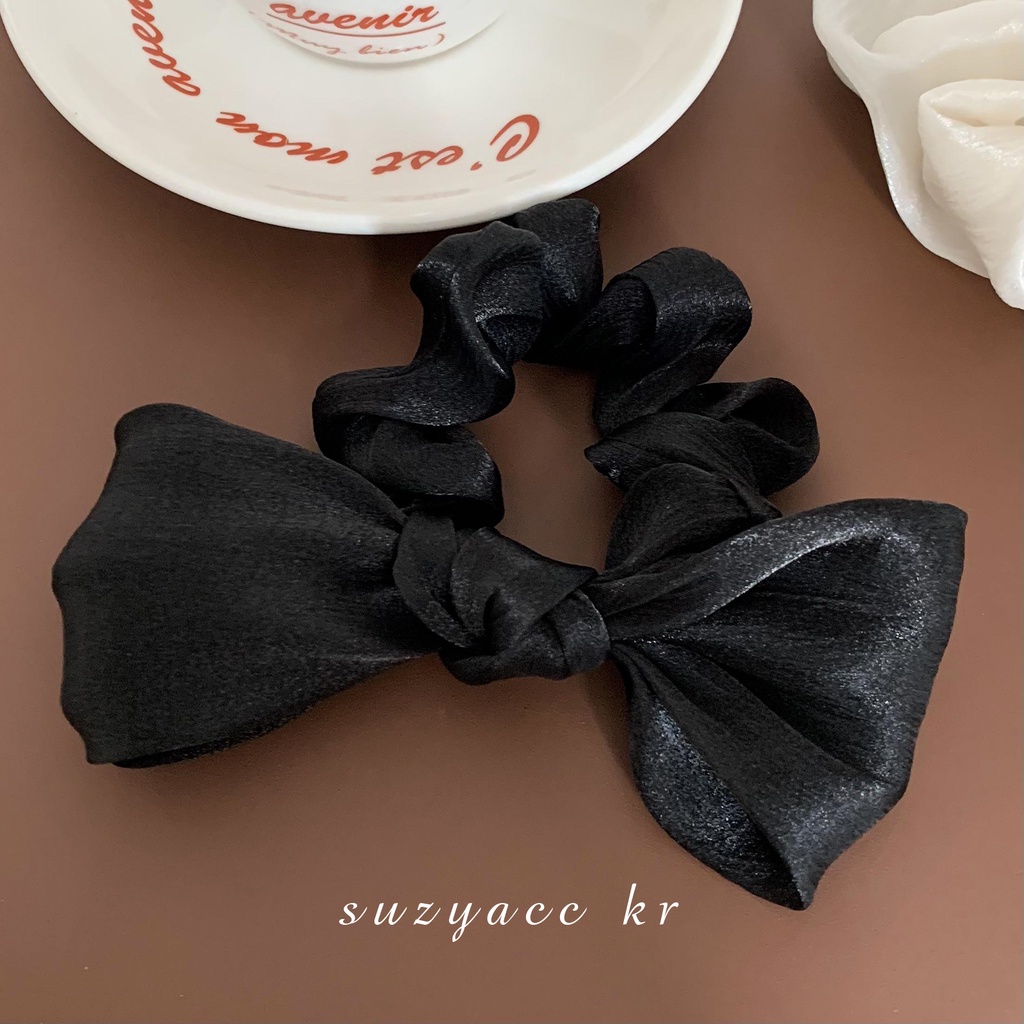 Dây Buộc Tóc Cao Su Satin Thắt Nơ Xinh Xắn Cho Nữ Mã 2023