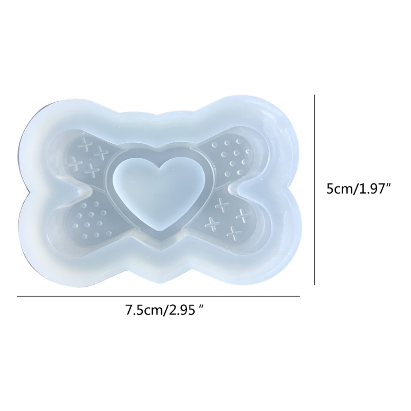 Khuôn Silicone Hình Trái Tim Dùng Làm Móc Khóa DIY