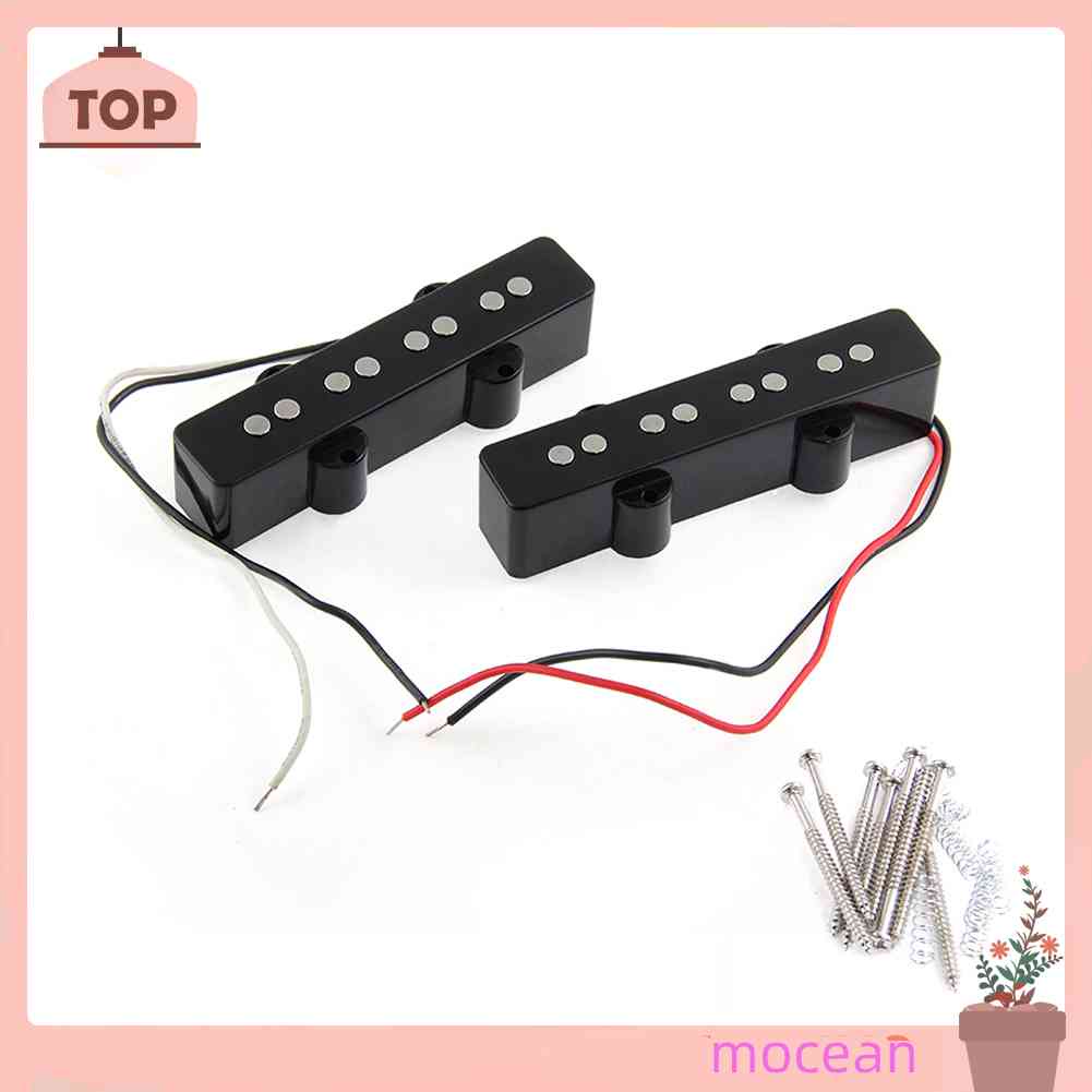 Bộ 2 Bộ Pickup 4 Dây MàU Đen Thay Thế Cho ĐàN Jazz Bass