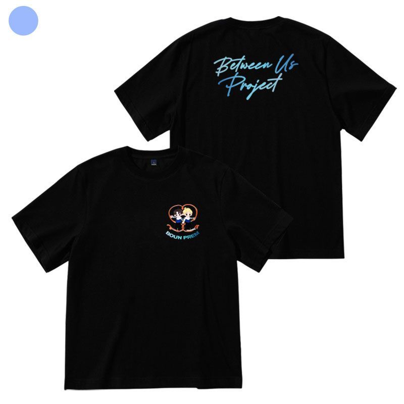 Áo Thun cotton Tay Ngắn Cổ Tròn In Chữ kpop giữaus bounprem Thời Trang Cho Nam Và Nữ