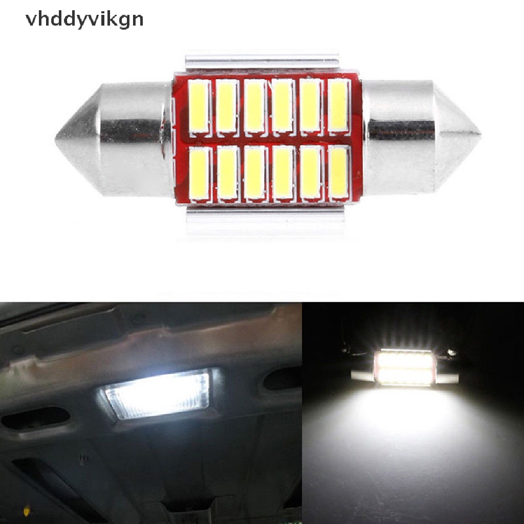 Bộ 2 Đèn LED 31mm 4014 12SMD C5W Chất Lượng Cao Cho Xe Hơi