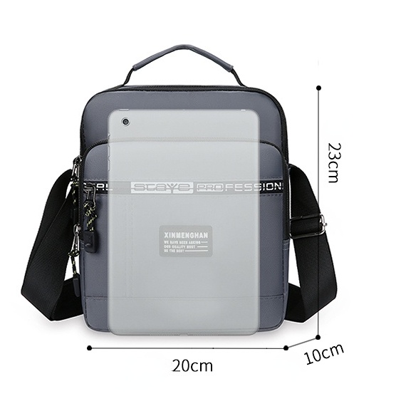 Túi Đeo Chéo Nhiều Ngăn Chống Thấm Nước Thời Trang Cho Nam