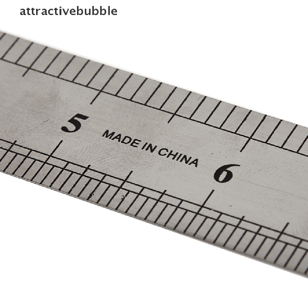 Thước Đo Hai Mặt 15-30cm Bằng Thép Không Gỉ