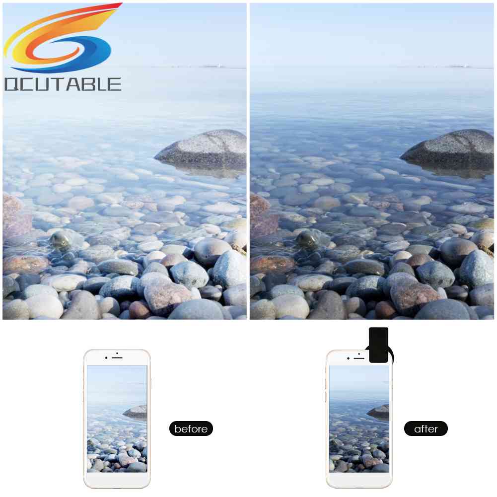 37mm Clip-on ND 2-400 Adjustable Neutral Density Phone Camera Lens Filter