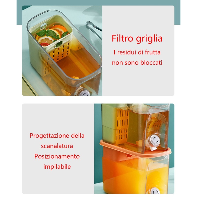 Bình Đựng Nước Bằng Nhựa PP Dung Tích Lớn 5800ML Tiện Dụng