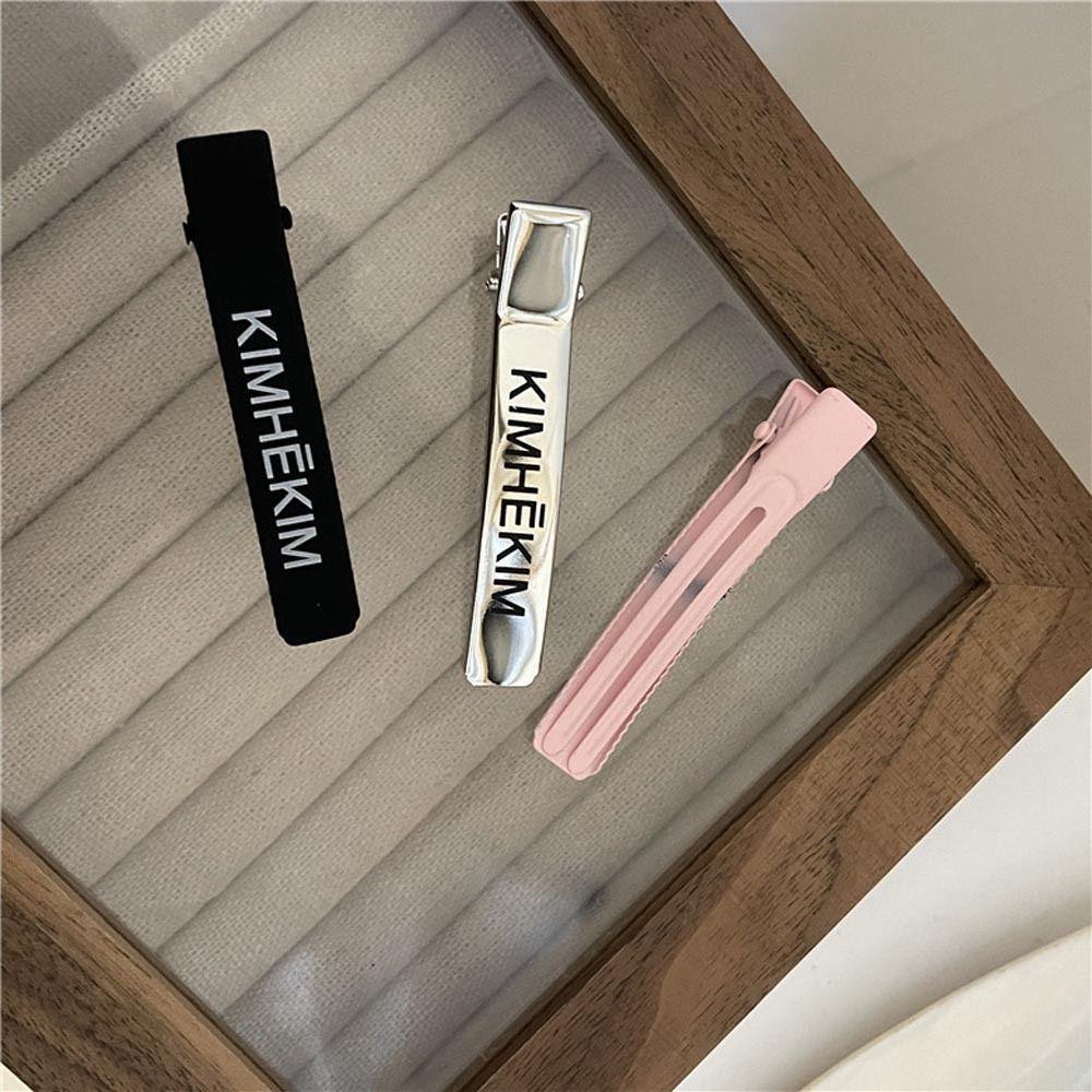 Kẹp Tóc Nữ Hình Mỏ Vịt Bằng Kim Loại Phong Cách Hàn Quốc WMES15H