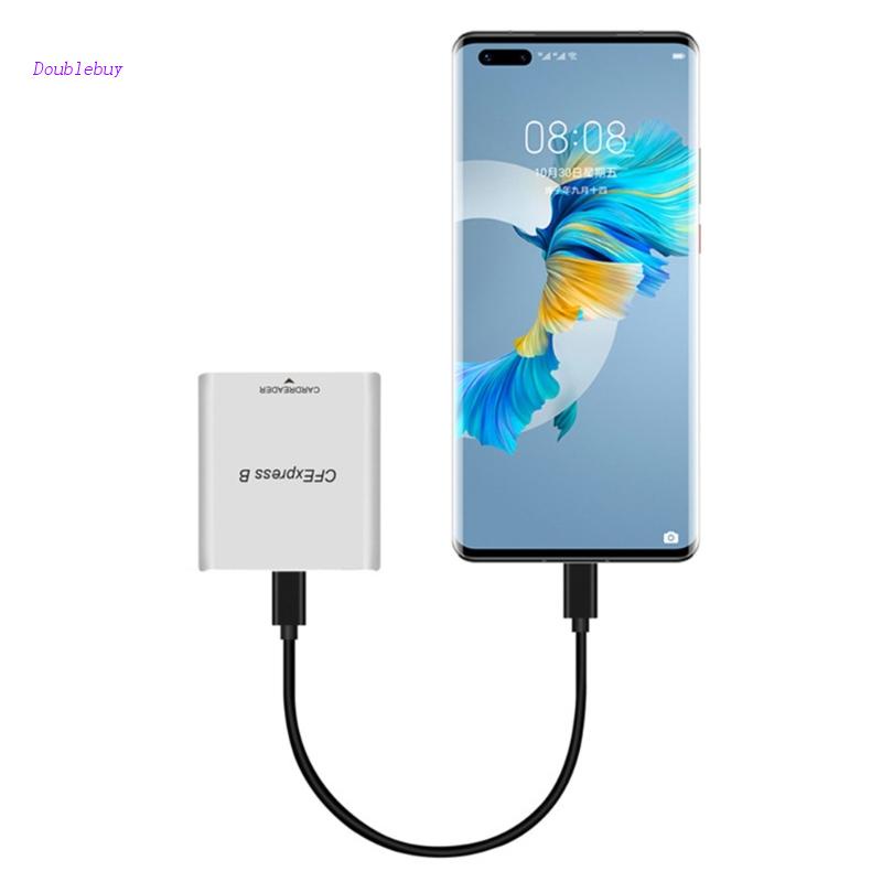 Đầu Đọc Thẻ Cfexpressemory USB3.1 10Gbps Type B Bằng Nhôm Nhỏ Gọn