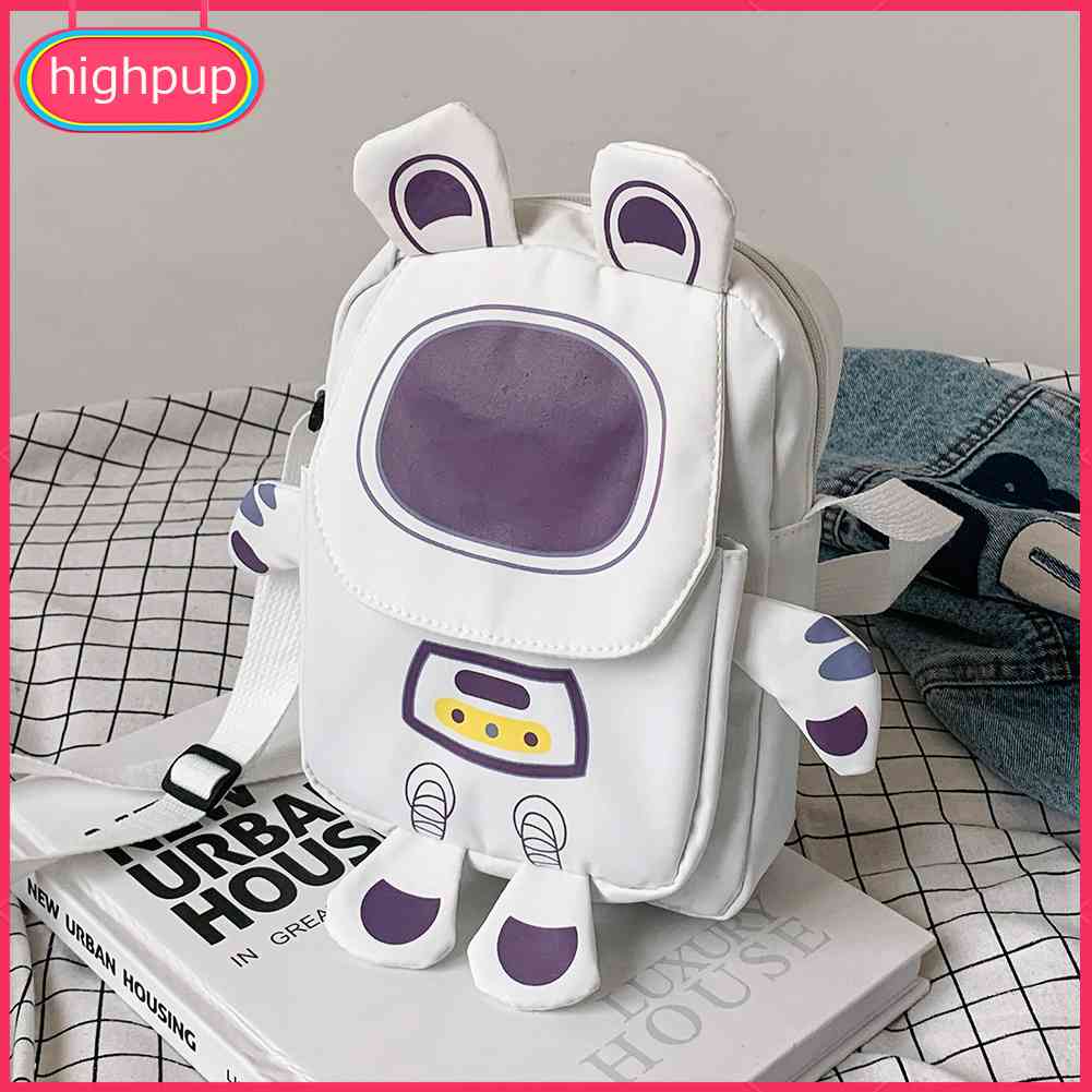 Túi Đeo Chéo Vai Bằng Nylon Họa Tiết Phi Hành Gia Hoạt Hình Thời Trang Dễ Thương Dành Cho