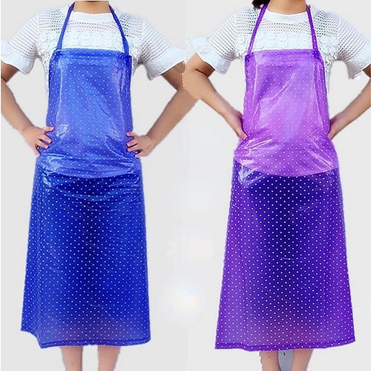 Tạp Dề Bằng Nhựa PVC Trong Suốt Chống Thấm Nước / Dầu Mỡ Tiện Dụng Cho Nam Và Nữ