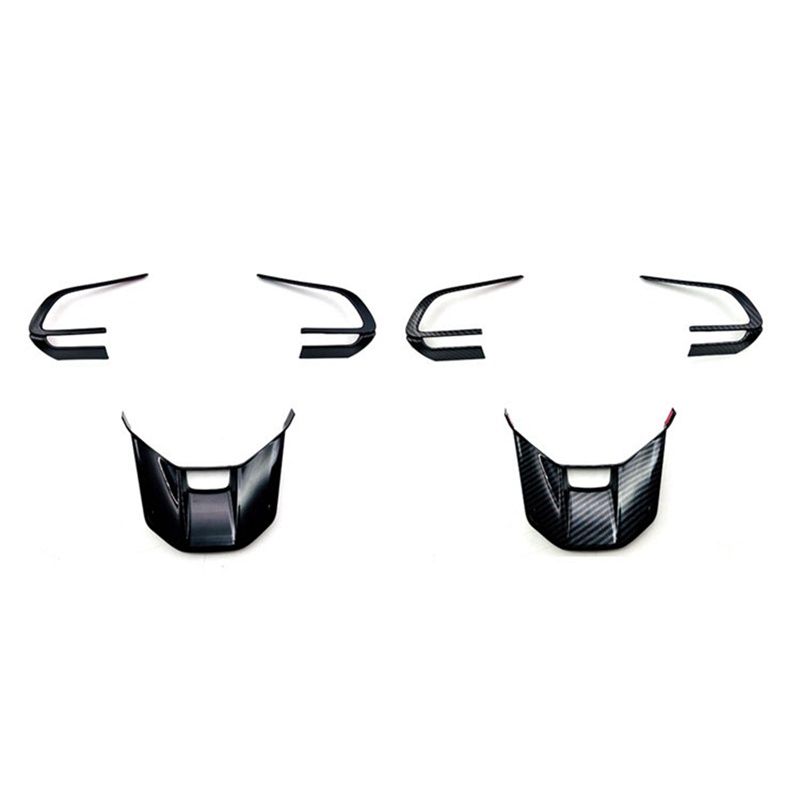Set 3 Viền Trang Trí Vô Lăng Xe Hơi Toyota Veloz Avanza / Perodua Alza 2022 2023 Bằng Sợi Carbon