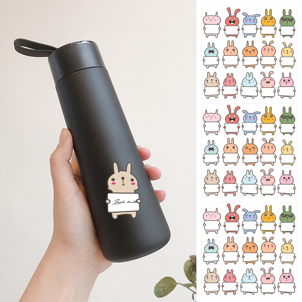 Bộ 10 Miếng Dán Ghi Tên Hình Động Vật Dễ Thương Cho Bé Mẫu Giáo